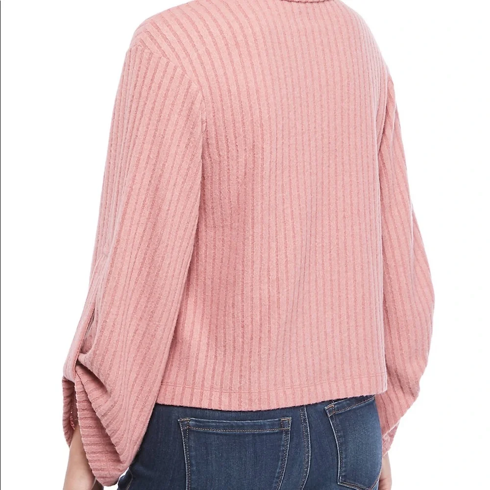 THE LIMITED Rib Hacci Knit Turtleneck